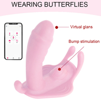 Vibrateur portable pour culotte Adam's Toys, contrôle par application téléphonique, vibrateur papillon, culotte portable, gode à sangle pour femmes