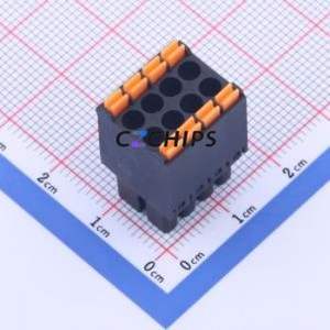 KF2EDGKS-3.5-2*4P Plug-in Terminal Block P=3.5mm Connector ( Connector Type: Male Plug )( Construction: 2x4P )( Pitch: 3.5mm ) - Product Image 1