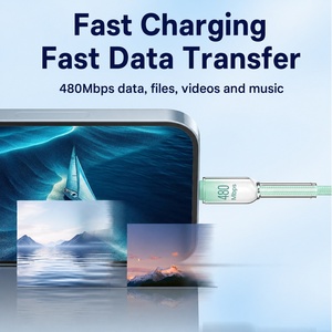 สายชาร์จเร็ว Ice Crystal USB C to USB C 60W 2 เมตร 1 เมตร สำหรับ iPhone 16 - Product Image 2