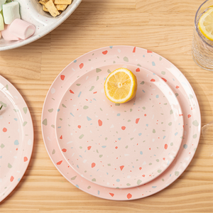 ชุดถ้วยชามเมลามีนจีนมีสีทนทานชุดจานชามสำหรับร้านอาหารหรือใช้ในบ้าน - Product Image 4