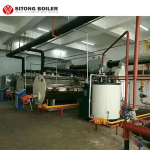 Endüstriyel küçük hızlı buhar jeneratörü kazan 200kgh 300 kg/saat 1.5 t/h 3000kg/hr biyogaz dizel yağ tipi için süt fabrikası