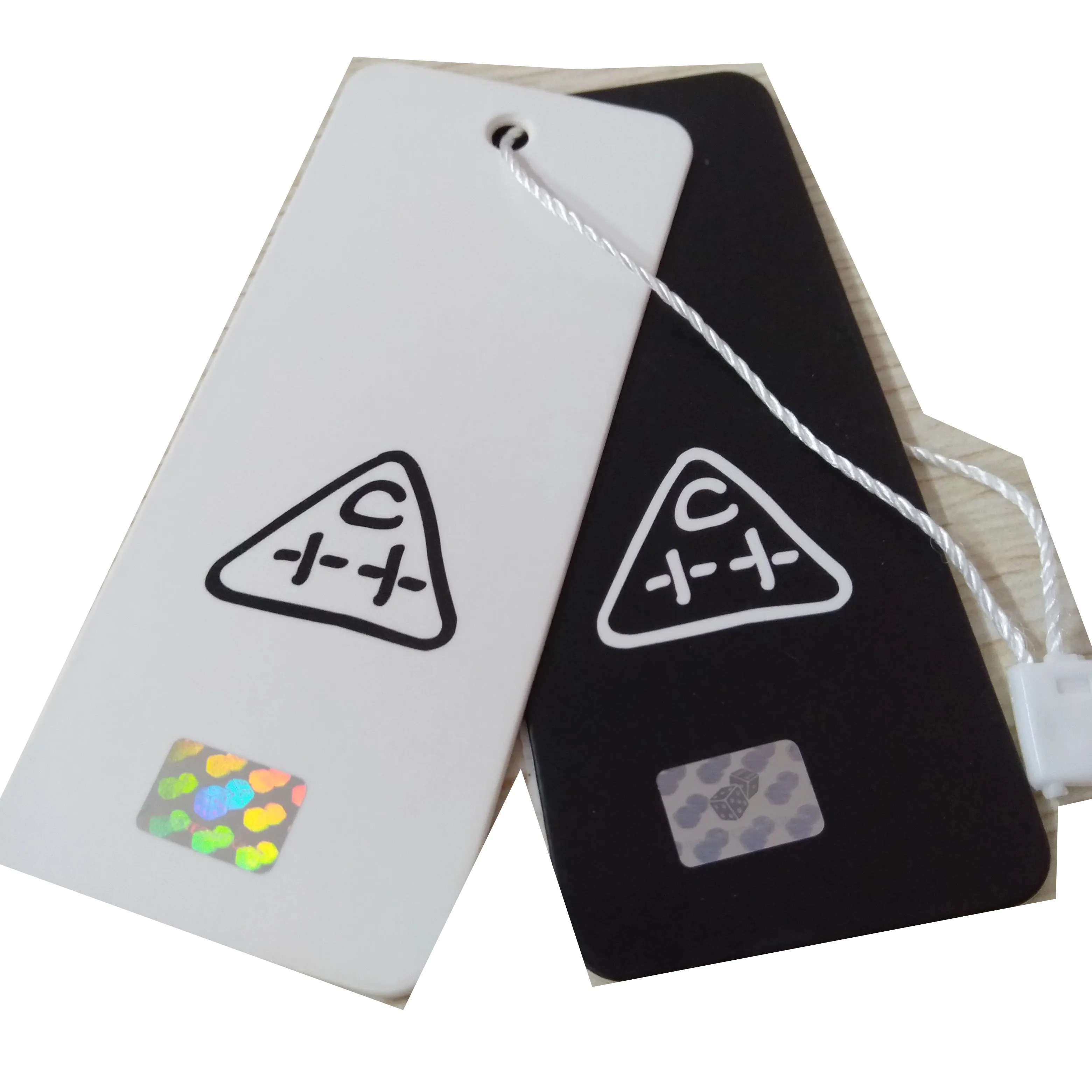 Security Hologram hot stamping hang tag sticker with custom design