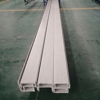 Barre en U composite en PRF pultrudé, profilé en C en fibre de verre isolé et anticorrosion pour support d'équipement électrique