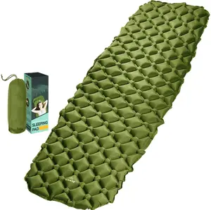 Matras Tidur Udara Tiup Ultra Ringan, Matras Berkemah untuk Backpacking, Bepergian dan Mendaki/Kompak, Backpacking, Kasur Udara