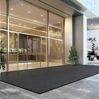Tapis de porte rectangulaire en nylon à poils coupés antidérapant pour usage domestique et commercial, idéal pour porche bas, facile à nettoyer, vente en gros usine