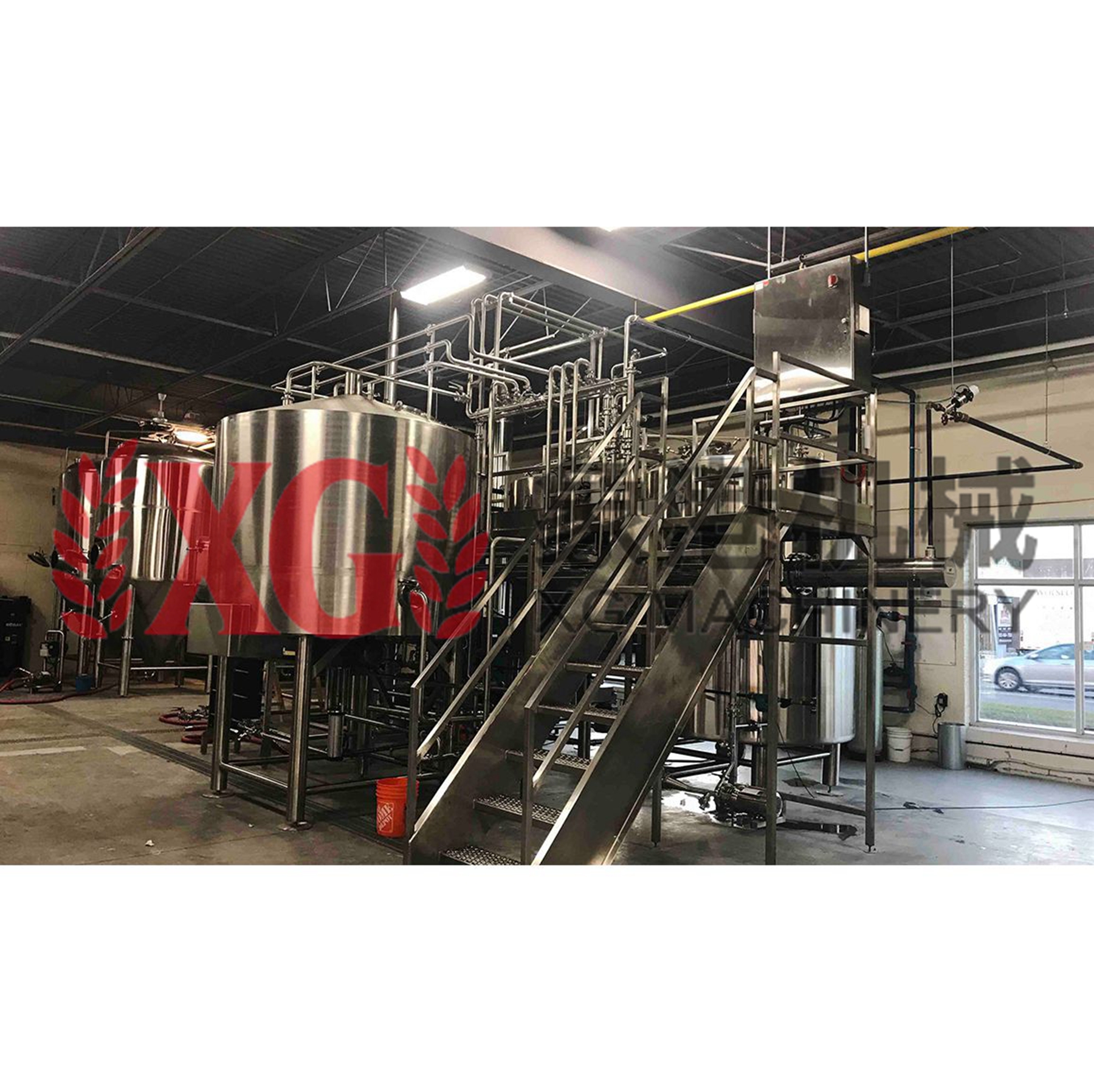 1500L 15HL SS 304 2 сосуд паровой нагрев микро пивоваренного оборудования