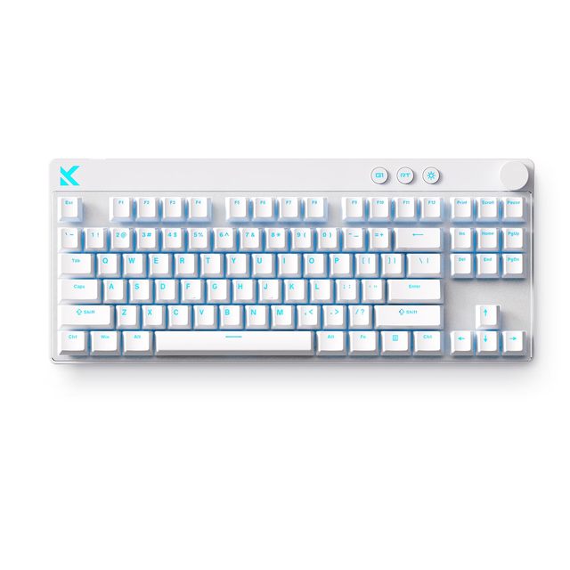 OEM ODM Mix 87 TKL Wired Gaming Keyboard Magnetic Switch Hall Effect Keyboards Rapid Trigger SOCD 8K Polling Rate Volume Knob Ad
