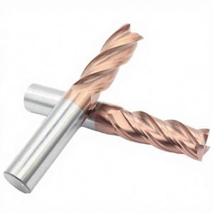 D8*100 mm 4F 55HRC carbide end milling cutter for Cnc <b>Machining</b> Center - Product Image 1