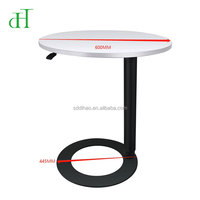 Table d'appoint ronde professionnelle moderne en métal avec vérin à gaz, réglable en hauteur, pour café, restaurant, mobilier de maison