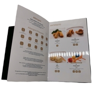 Menu en cuir PU souple de haute qualité avec logo personnalisé en or chaud et vis pour restaurant