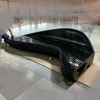 Banc léger en fibre de verre W013 pour l'aménagement des espaces publics, siège durable en bois pour métros et aéroports