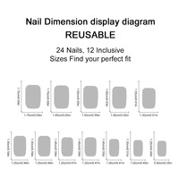 Autocollants pour ongles d'Halloween, design classique à thème sombre, toile d'araignée, strass, carrés, pré-conçus, réutilisables, faux ongles, autocollants de manucure