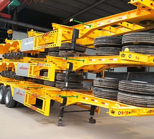 Semirremolque Esqueleto de 3 Ejes para Contenedores de Acero de 20 y 40 Pies, Capacidad de Carga de 60 Toneladas, ¡Venta Caliente! - Product Image 3