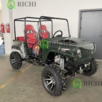 Mini jeep 4x4 à essence pour adultes Buggy tout-terrain Mini jeep Cars 4 Wheeler Trailer 250cc 300cc 350cc Jeep pour adultes