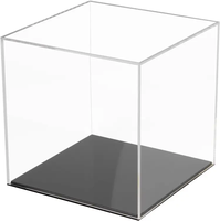 Boîte de présentation en acrylique transparente moderne et écologique, sur mesure, pour figurines d'action, objets de collection et exposition