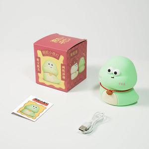 Regalo creativo a forma di <span class=keywords><strong>serpente</strong></span> a LED luce notturna in Silicone carino tocco notte lampada da notte ricaricabile cambiamento colore cartone animato luce notturna - Product Image 6