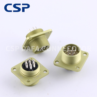 Connecteur cylindrique PCM 4-50 broches, fiche compacte à verrouillage par poussée pour l'électronique de précision