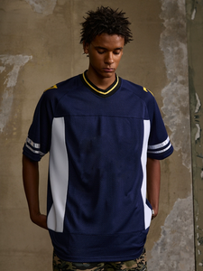 Prix de gros, poids lourd, 100% coton tricoté, surdimensionné, logo personnalisé de luxe, sérigraphie, vintage, football - Product Image 5