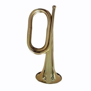 Diseño Simple <span class=keywords><strong>corneta</strong></span> laca oro terminar Bb clave instrumentos de latón cornetas - Product Image 1