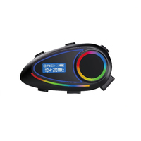 Casque de moto K18 pour écouteurs, haut-parleur étanche IP65, microphone, stéréo HIFI, suppression du bruit, casque sans fil FM