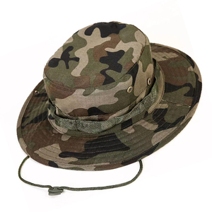 Bán Sỉ Mũ Xô Rằn Ri Vành Rộng Đi Săn Câu Cá Ngoài Trời Tùy Chỉnh Có Dây - Product Image 1