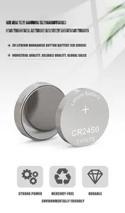 卸売3.0V CR2025 CR2016 CR2032 CR2450CE認定リチウム電池ボタン電池時計用
