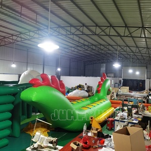 Barco inflable de dinosaurios para adultos, bote inflable de agua de doble carril con diseño de dinosaurio y plátano, 12 plazas, novedad de 2021 - Product Image 6