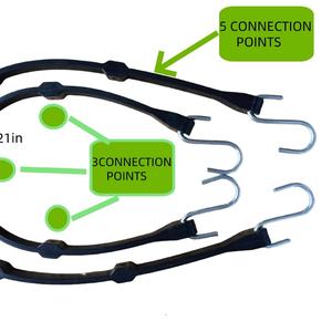 Catégorie Produits en caoutchouc Sangles de bâche réglables 21 \ "31 \" Crochets élastiques en caoutchouc <span class=keywords><strong>pour</strong></span> remorques à plat dissimulées - Product Image 2