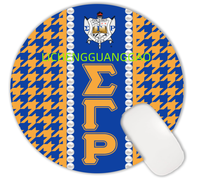 Yüksek Kaliteli Mouse Pad NCNW Sorority Toptan Yuvarlak Şekilli Rahat Özel Kauçuk Mouse Pad Ofis İçin