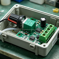 Contrôleur de vitesse de moteur PWM DC 2A avec contrôle basse tension 1.8V-12V, fonction interrupteur 1803BK pour oxygénateur DIY