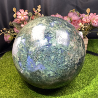 Vente flash : sphères de cristal naturelles, pierre de guérison, sphère d'agate mousse pour la décoration de la maison
