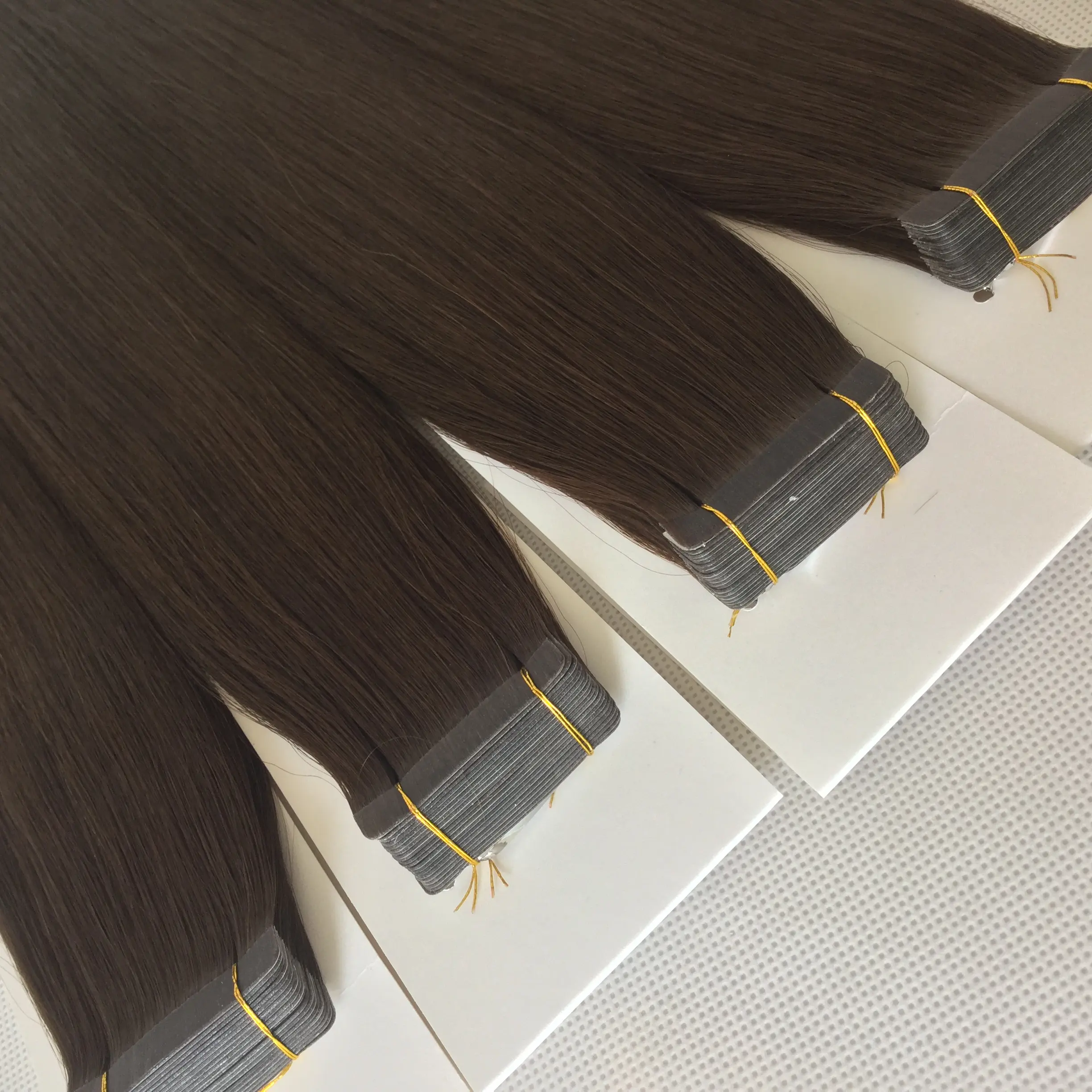 M Quality Double Drawn Human Hair invisible Tape In Extension Long Hairstyle Tape Hair Extensions Ready To Ship