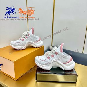 Zapatillas Chunky de Alta Calidad con Soporte de Arco, Pantuflas Casuales con Suela de Arco, Zapatos de Moda para Caminar, Calzado Deportivo de Cuero - Product Image 1