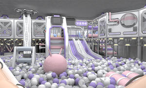 منطقة لعب داخلية للأطفال بمساحة 1200 متر مربع صديقة للبيئة، مصنوعة من البلاستيك الفاتح بتصميم مستقبلي للمدارس ومراكز التسوق ومراكز اللعب، وزن 500 كجم - Product Image 2