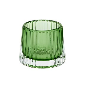 Portavelas de Vidrio Verde Verano 8x7cm - Product Image 1