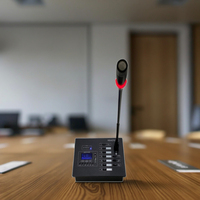 Microphone sans fil MT-6 H Hoe Télécommande 6 zones avec prise en charge Bluetooth USB/SD MP3/FM 1 micro et 1 auxiliaire