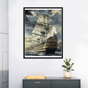 Promozione: Dipinto a Olio <span class=keywords><strong>di</strong></span> Alta Qualità, Barca a Vela, Pittura Astratta Moderna - Product Image 2