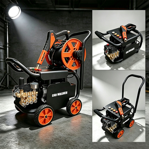 Lavadora de Autos Compacta de Alta Presión, Equipada con Ruedas para Fácil Movilidad HT-22, Alta Potencia de Limpieza, Motor de 4HP - Product Image 4