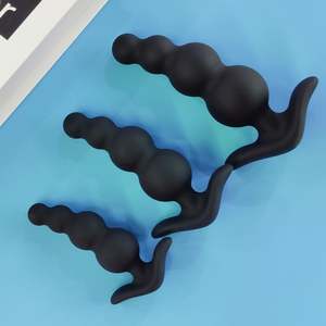 New York Amazon Butt Plug Analmassage Tief Extra Lange Analkugeln Set Tools Adult Sex Toys Klein bis Groß Silikon - Product Image 2