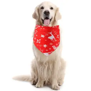 Promotional cotton custom printing dog bandana all over printed pet bandana