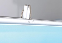 Bannière enroulable double face commerciale avec un déploiement fluide et un poids net de 4,9 kg pour une portabilité, support d'affichage portable