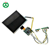 JX/OEM Kleine LCD-Steuerplatine VGA 2*CVBS LVDS RGB Unterstützt Max. Auflösung 1366x768 7'~10,1 Zoll Display 5-Tasten-Menü +12VDC