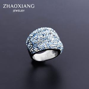 Anillos de Compromiso y Boda para Mujer, Joyería de Acero Inoxidable Brillante con Incrustaciones de Circonita Cúbica - Product Image 1