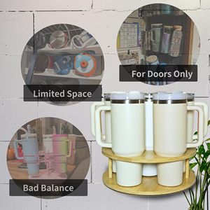 Rotatable Stanley <b>Cup</b> <b>Holder</b> for Cabinet Organizer Water Bottle Organizer for Stanley 40/30/20/14 oz <b>Tumbler</b> with Handle - Product Image 6