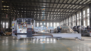 เครื่องตัดโปรไฟล์อลูมิเนียม PVC UPVC แบบอัตโนมัติ CNC หัวคู่ ความแม่นยำสูง สำหรับตัดหน้าต่างและประตู - Product Image 2