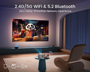 2025 NEW H96 Home <b>Projector</b> 4K HD <b>Android</b> 9 Dual Band WIFI 6.0 300 ANSI BT5.0 1920*1080P Outdoor Portable LCD Auto H96 H96 Home - Product Image 2