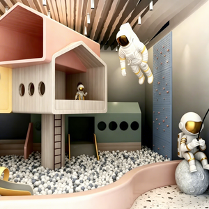 Centre de jeux souple à thème Espace Sûr Premium avec mur d'escalade et toboggan, ensemble de jeux d'intérieur pour enfants pour maternelles et collectivités - Product Image 4