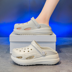 Sandalias de <span class=keywords><strong>Mujer</strong></span> con Orificios Transpirables, Estilo Nuevo, Suela Gruesa de EVA, Pantuflas para Exteriores, Casuales, de Playa, Punta Cerrada, para Uso en el Hogar, Venta al por Mayor - Product Image 3