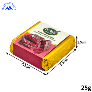 Barra de Chocolate Kunafa de Frambuesa Estilo Dubái de Alta Calidad, 25g, Chocolate Premium, Snack <span class=keywords><strong>Gourmet</strong></span> de Lujo con Sabor Único - Product Image 3