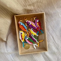 Colgante de pez con cuentas de colores, superventas, accesorio DIY de colores dopamina para llavero, collar y bolso